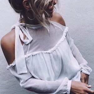 Zara Trafaluc Collection Flowy Blouse